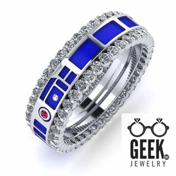 Droid Head Band Diamonds - Ladies - Geek Jewelry