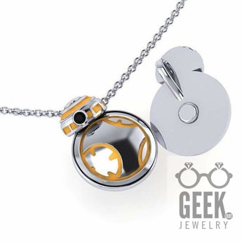 BB Kinetic Pendant,  Sterling Silver BB Necklace - Geek Jewelry
