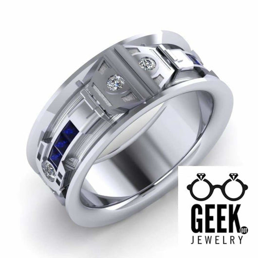 Droid Flat Band, Ladies - Geek Jewelry