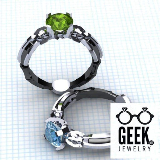 The Sonic - Solitare - Ladies - Geek Jewelry