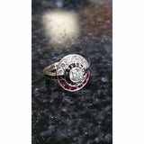 Poke Engagement Ring, Gems -Ladies - Geek Jewelry