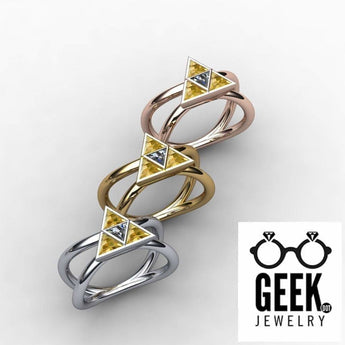 Ultimate Tri-Force Split Band- Ladies - Geek Jewelry