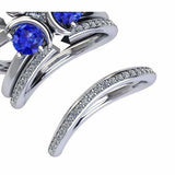 Zora's Sapphire Matching Band- Ladies - Geek Jewelry