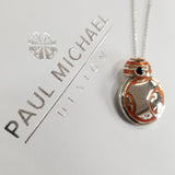 BB Kinetic Pendant,  Sterling Silver BB Necklace - Geek Jewelry