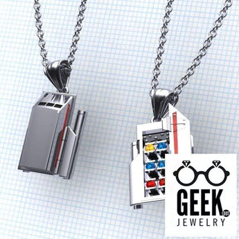 Where did Galileo take you... Star Trek Jewelry Multi Gem Pendant Star Trek Galileo Pendant, - Geek Jewelry