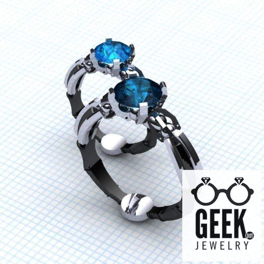 The Super Sonic Solitare Ring- Ladies/Gents - Geek Jewelry