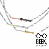 Bitty Light Saber Necklaces - Geek Jewelry