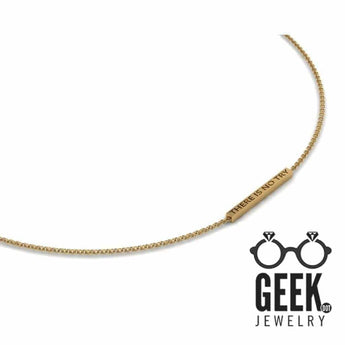 Bitty Bar Mantra Necklaces - Geek Jewelry