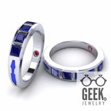 Droid Gem Set Band 4mm - Ladies - Geek Jewelry