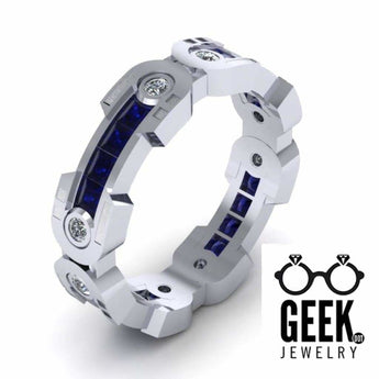Droid Ring Band Full Leg Band-  Gents - Geek Jewelry
