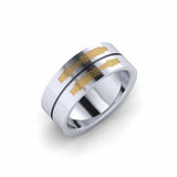 Droid Double Band, Enamel Ring - Geek Jewelry