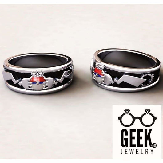 Poke Claddagh Ball Band  -Ladies - Geek Jewelry