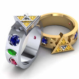 Tri-Force Sacred Spirt Ring- Ladies - Geek Jewelry