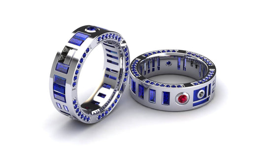 Full Gem Droid Head Band R2 Inspired - Gents - Geek Jewelry