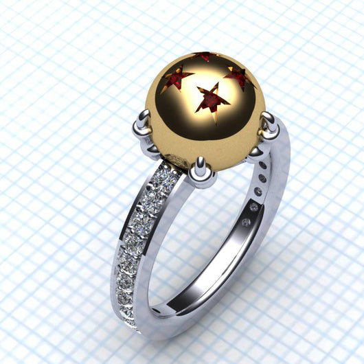 Dragon and Her Ball Ring- Ladies - Geek Jewelry