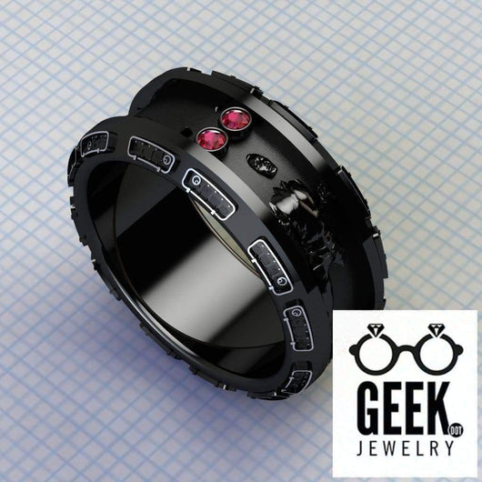 Han Band in Carbonite Ring - Ladies - Geek Jewelry